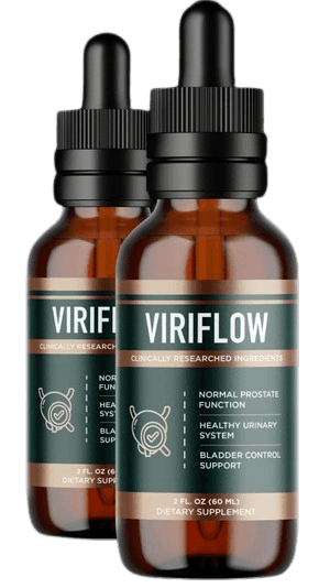 ViriFlow 2 bottle 60 day supply pack — natural prostate and bladder control supplement for men over 40 USA